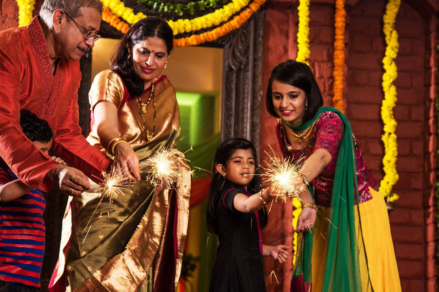 Diwali-Familienfest