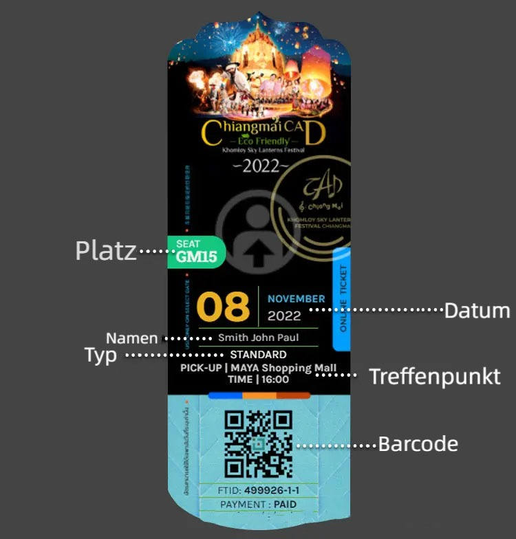 Yi Peng Festival Tiket
