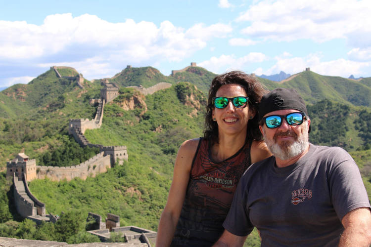 Wandern auf der Großen Mauer von Jinshanling