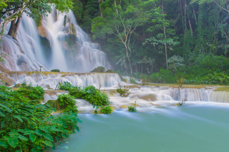 Laos Tat Kuang Wasserfall