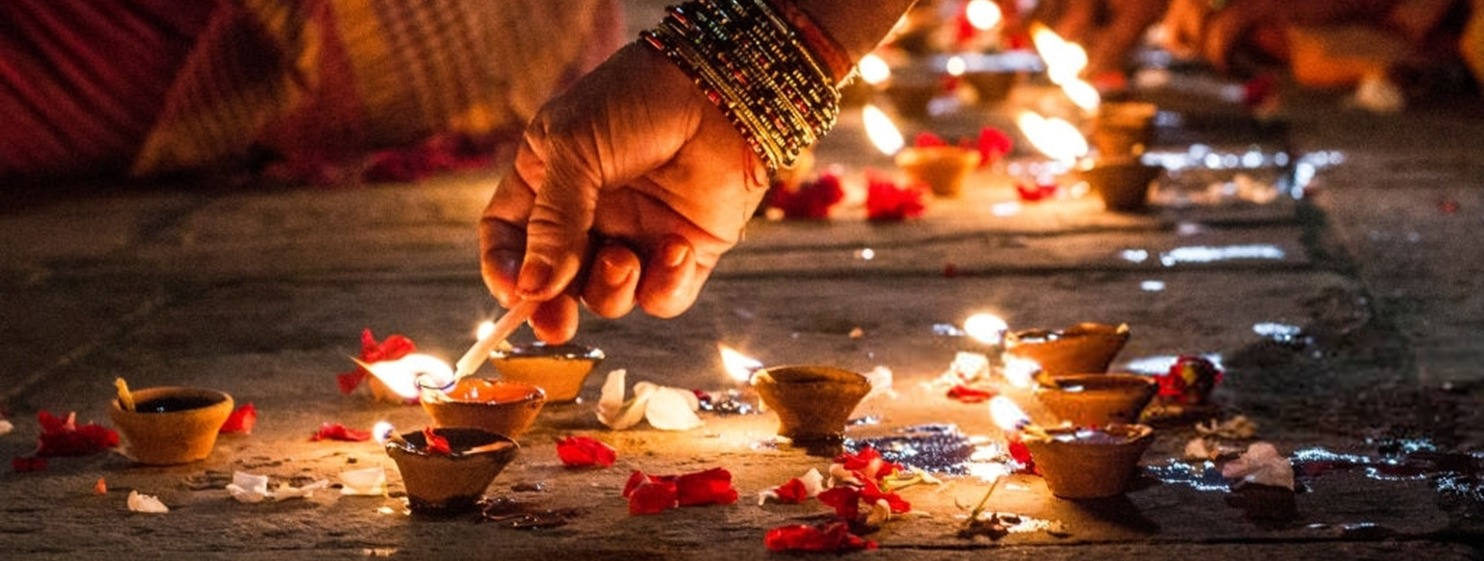 Diwali-Fest in goldenes Dreieck Indien