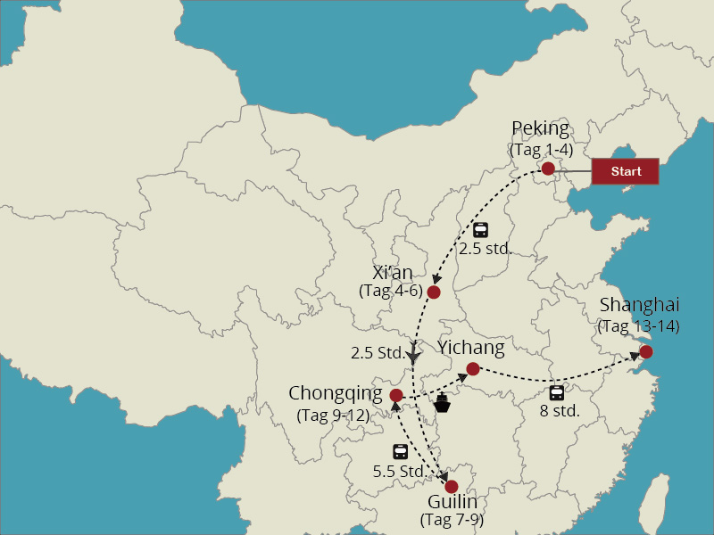 Klassische China Rundreise 2 Wochen