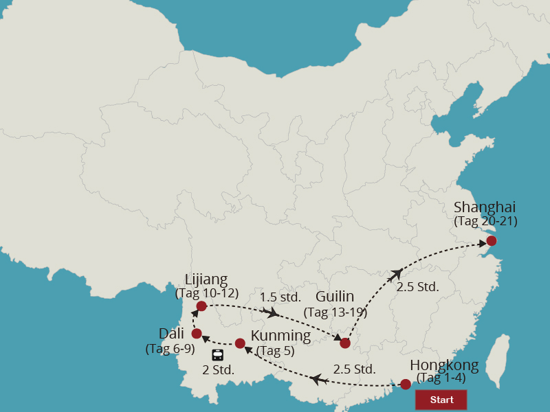 China Rundreise 3 Wochen